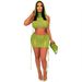 4392 New Women's Casual Sleeveless Hooded Beach Short Skirt Set_ecoleips.com