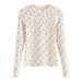 2025 #Superior Selection # Thin Fleece Suede T-S Women's Floral 2025 Autumn/Winter New Long Sleeve Top Temperament Base_ecoleips.com