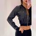 Women's Trendy Black PU Zipper Short Jacket – Lightweight, Stylish & Versatile Outerwear For Everyday Wear_ecoleips.com