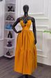 Elegant Women's Halter Neck Maxi Dress Spring 2026 Flowy A-Line Silhouette with Waist Tie Slimming Fit Casual Dress_ecoleips.com