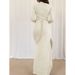Y2k-Style Short-Sleeved Dress With A Long Skirt, Perfect For Women's Autumn/Winter Wear_ecoleips.com