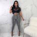 Women's Clothing Mesh Two Piece Set - Sexy Nightclub Outfit With Sheer Top & High-Waisted Shorts Dare To Shine In Mesh_ecoleips.com