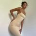 European And American Cross-border 2025 New Women's Fashion Solid Color Sexy Backless Sleeveless Slim-fit Bodycon Slip_ecoleips.com