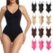 Cross-border Bestseller European And American V-neck Strap Zipper T-back Tight-fitting Shapewear Waist-slimming Seamless_ecoleips.com