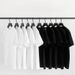 Summer 220g Pullover Round Neck Pure Cotton Short-sleeved T-shirt Women's Loose Casual Thick Versatile Top_ecoleips.com