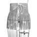 Rhinestone 2025 Hot Sale Sexy Sparkling Diamond Tie Patchwork Women's Midi Skirt Z1046_ecoleips.com