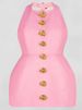Women's Clothing pink fresh and sweet style women's dress 2024 summer fashion street wear_ecoleips.com