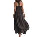 Women's Bohemian Style Off-Shoulder Long Dress Elegant Halter Neck Loose Fit Summer New Arrivals_ecoleips.com