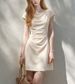 Dress Women's Pleated Waist Simple High Sense 2026 Summer Beautiful Short Skirt_ecoleips.com