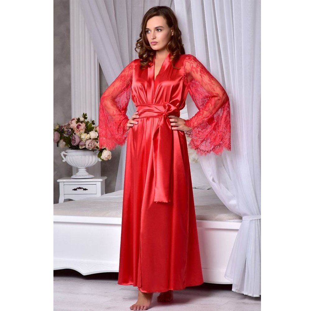 Women's clothing sexy lingerie women's sexy imitation ice silk large size pajamas nightdress _ecoleips.com