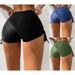Boxer Pleated High Waist Tight Elastic Swimming Pants New Solid Color Hip Drawstring Buttoned Four Corner Swimming Trunks For Women_ecoleips.com