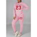 Women's Clothing Large size fat woman autumn and winter women's clothing printed personality casual two piece suit_ecoleips.com