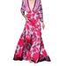 Women's Clothing Spring And Summer New Women's Clothing Printed Temperament Slit Skirt Celebrity Large Swing Waist Dress_ecoleips.com
