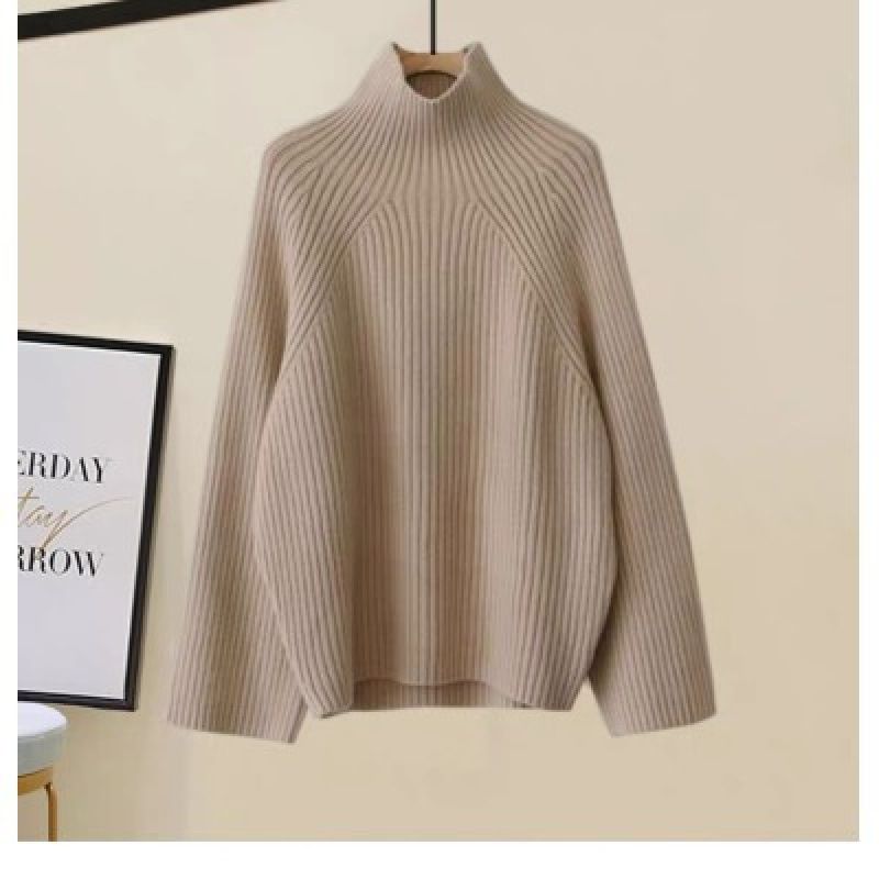 Women's Clothing Thickened Vest Turtleneck Knitted Sweater Wide Leg Pants Three Piece Suit Autumn And Winter New_ecoleips.com