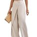 Women's High-Waisted Straight Leg Trousers Irregular Patchwork Casual Fashion Suit Pants For Autumn_ecoleips.com
