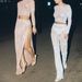 Women’s Clothing Glittery Look Light Luxury High End Rhinestone Fishing Net Round Neck Long Sleeved T Shirt Trendy Fashion Diamond Tops_ecoleips.com