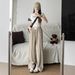 Lyocell Tencel Jeans For Women 2026 Summer New Drawstring Loose Fit Draped Ice Silk Casual Wide-Leg Straight Pants_ecoleips.com