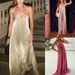 European And American Women's Oversized Tube Top Swing Dress Pleated Skirt Sexy Female Clothing Independent Station 8139_ecoleips.com