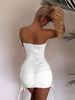 European And American Style Cross-Border Women's Tight-Fitting Solid Color Bodycon Strap Dress Summer Trendy Hot_ecoleips.com