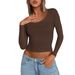 Diyun European And American Y2K Hot Girl Slim-Fit Long-Sleeve Base Shirt T-Shirt Women's Fashion 2025_ecoleips.com