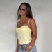Women's Clothing Hot Girl Summer Slim Solid Color Lace Splicing Suspenders_ecoleips.com