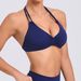 Women’s Clothing double adjustment buckle halter neck beautiful back yoga vest female tight sports top quick drying fitness bra_ecoleips.com