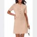 2026 Women French Retro Dress, Elegant Slim Fit Button Design Commute Fashion Dress_ecoleips.com