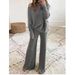 Cross-Border European And American Foreign Trade Women's New Autumn Winter Fashion Casual Solid Color Batwing_ecoleips.com