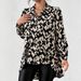 2026 New Fashionable European And American French Style Women's Long Sleeve Semi-High Collar Printed Slim-Fit Elegant_ecoleips.com