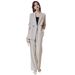 Elegant And Dashing Host Autumn Winter Professional Formal Wear Goddess Style Suit Set For Women Thickened Blazer Jacket_ecoleips.com