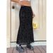 Women's High-Waisted Bodycon Lace Skirt Solid Color Fishtail Mid-Calf A-Line Elegant Fashion England Style For Spring/Autumn Summer_ecoleips.com