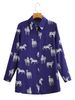 Verve 2025 Women's New Long Sleeve Animal Zebra Print Shirt 21006_ecoleips.com