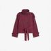 Retro Lapel Double Breasted Short Windbreaker Jacket For Women With Double Breasted Lace Up Versatile Long Sleeves New_ecoleips.com