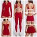 Women's 6-Piece Activewear Set – Contrast Sports Bra, Long/Short Sleeve Tops, Pants, Shorts & Skirt, Gym & Yoga Outfit_ecoleips.com