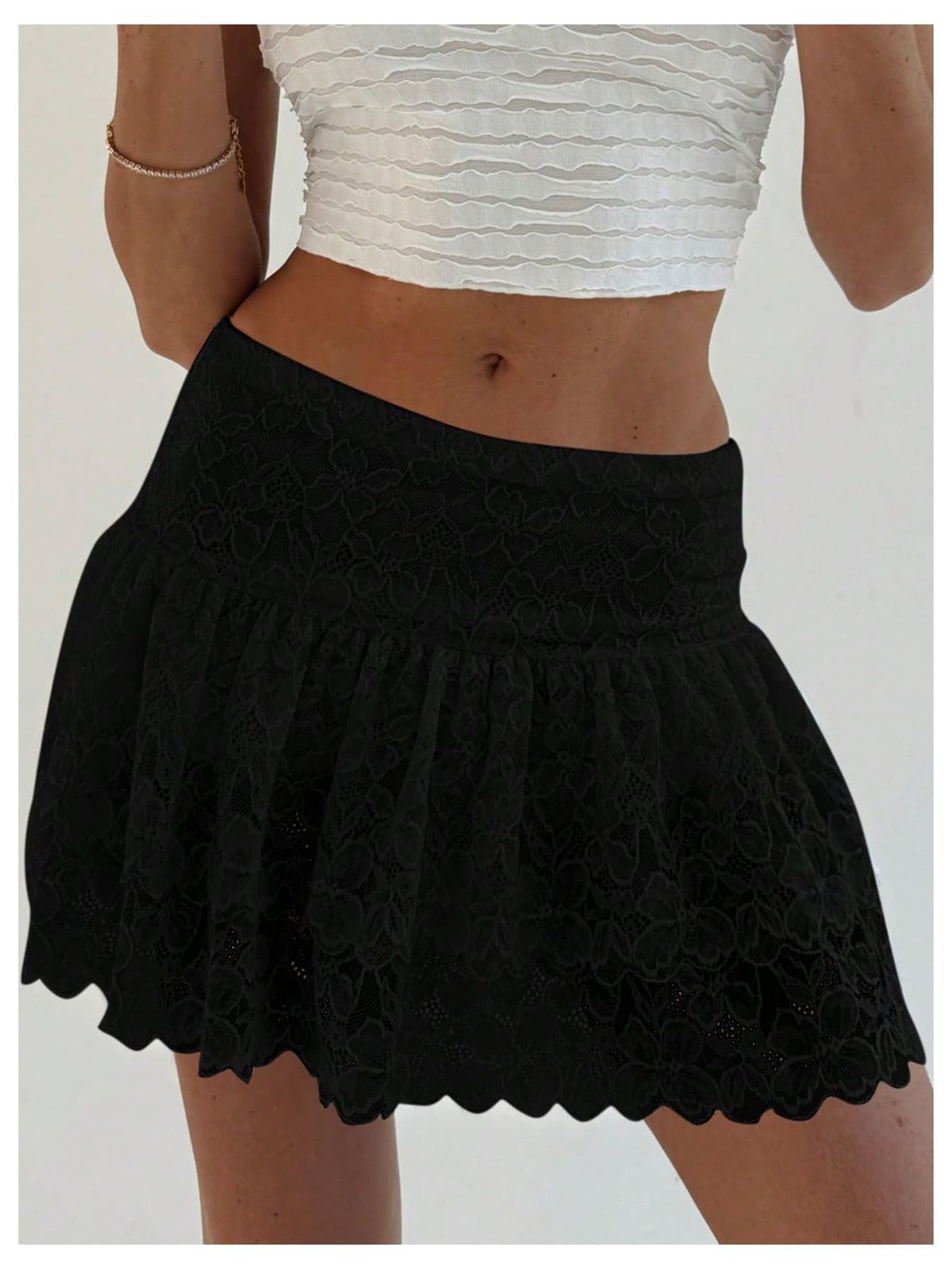 2026 European American French Style Lace Splicing Mini Skirt_ecoleips.com