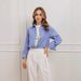 Women's Loose plus Size Striped Shirt Casual Long Sleeve Work Blouse European American Style Spring Autumn Fashion Office Lady_ecoleips.com