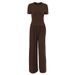 European And American Summer New Pink Milk Silk Short Sleeve Long Pants Pajama Set Cross-Border Wholesale Women's_ecoleips.com