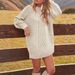 Women's Clothing Round Neck Loose Women's Oversized Round Neck Knit Sweater - Soft Acrylic Casual Pullover, Relaxed Fit, Versatile Beige, Sizes S-XL_ecoleips.com