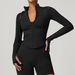 Women’s Clothing Stand Collar Zipper Long Sleeve Yoga Jacket Women Tight Quick Drying Yoga Clothing Outdoor Fitness Sports Tops_ecoleips.com