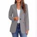2023 Autumn/Winter Cross-Border Foreign Trade Women's New Suit Jacket Elegant Commuting Slim-Fit Blazer_ecoleips.com