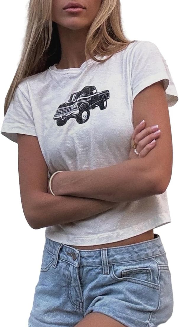 Women's Clothing Cute Printed Colored Cotton T Shirt_ecoleips.com