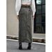 Women's Clothing Retro Trend Multi Button Denim_ecoleips.com