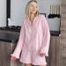 Summer New Ruffled Pure Cotton Long Sleeve Shorts Pajama Two-Piece Set European And American Cross-Border Wholesale_ecoleips.com