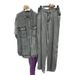Women's Clothing Goods Long Sleeved Loose Denim Shirt Top For Women Elastic Waist Wide Leg Denim Trousers Two Piece Suit_ecoleips.com