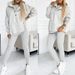 Women's Clothing Women's Sports Casual Hooded Sweatshirt Thickened Thread Slim Vest Pants Three Piece Set_ecoleips.com