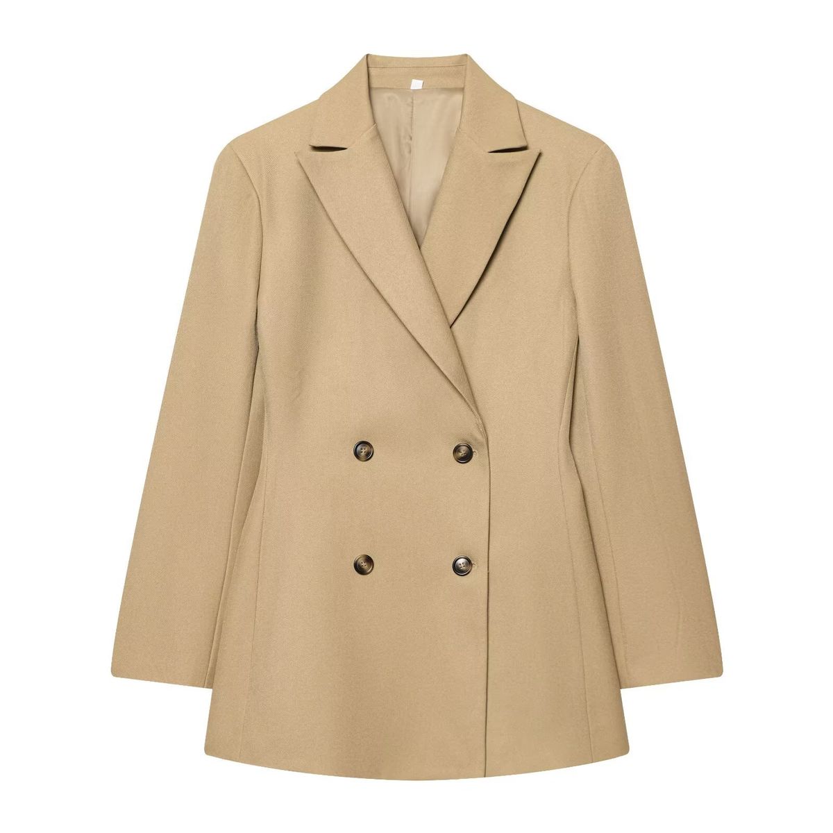 Women's Tailored Blazer & High-Waisted Trousers Set – Stretch Polyester Office Suit (XS-L) For Business Casual & Evening Wear_ecoleips.com