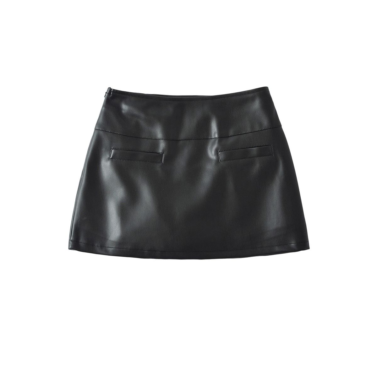 Verve Spicy Girl Style PU Leather Short For Women 2025 Autumn New American Low Waist Thickened Brushed Anti-Exposure Bodycon_ecoleips.com