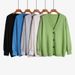 Fall/Winter Women's Knit Sweater With Loose, Casual V-Neck Jacket And Thick Cardigan Jacket For Wholesale_ecoleips.com
