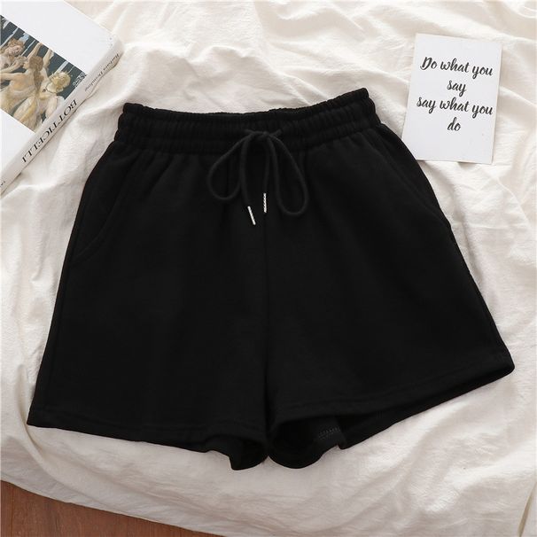 Women's Summer High Waist Ice Silk Sleep Pants Loose Slimming Straight Leg Five Point Casual Trendy Thin Bottoms_ecoleips.com