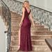 Women's Clothing New Evening Dress For Women, Banquet, Temperament, Slimming, Daily V Neck, Sequined, Slit Dress_ecoleips.com